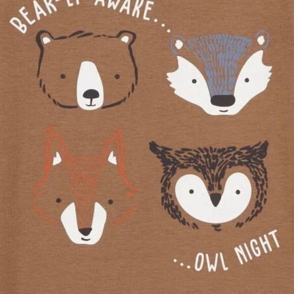 Carters 4 Pc Pajama Set — Woodland Creatures - Picture 5 of 9